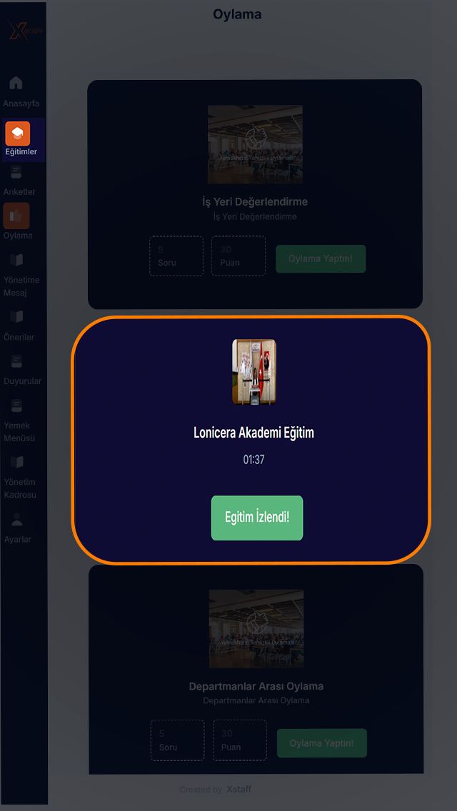Paylaşımlı eğitim videoları